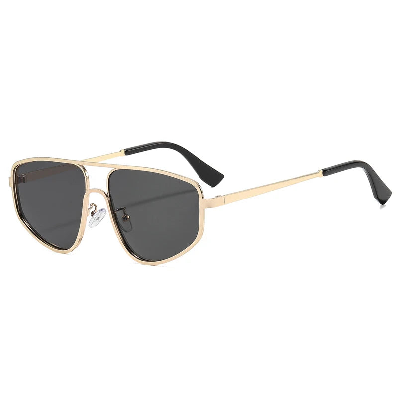 SHAUNA Retro Metal Double Bridges Square Sunglasses Women Fashion Clear Gradient Men Shades UV400 Cat Eye Sun Glasses GIORGIO MARENO