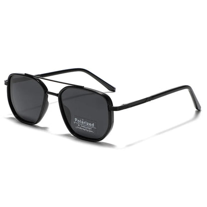 2026 Brand New Luxury Designer TR90 Polarized Sunglasses for Men, Retro Style Metal Square Shades, Outdoor Driving UV400 Glasses GIORGIO MARENO