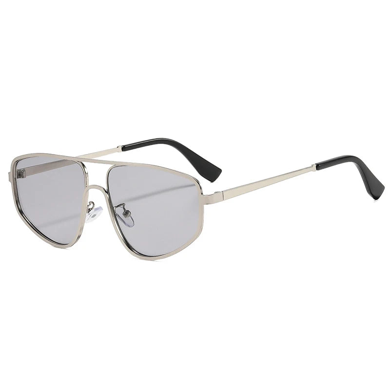 SHAUNA Retro Metal Double Bridges Square Sunglasses Women Fashion Clear Gradient Men Shades UV400 Cat Eye Sun Glasses GIORGIO MARENO