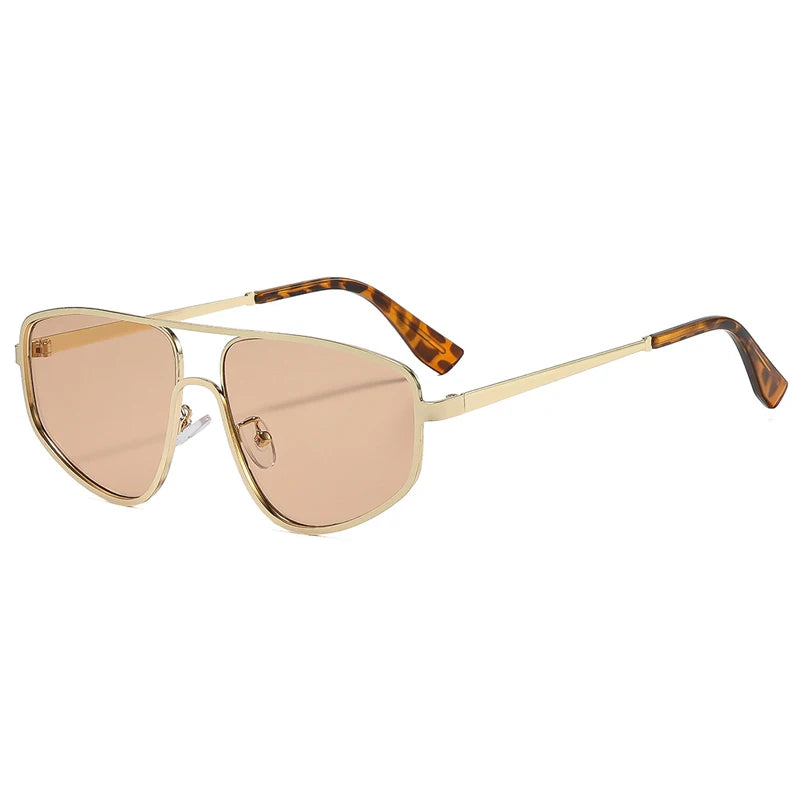 SHAUNA Retro Metal Double Bridges Square Sunglasses Women Fashion Clear Gradient Men Shades UV400 Cat Eye Sun Glasses GIORGIO MARENO