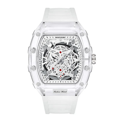Giorgio Mareno ZYNRAXIS sports watch with black strap and digital display, close-up view highlighting the watch face and brand logo