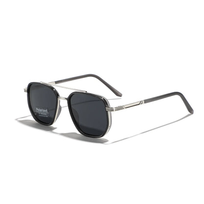 2026 Brand New Luxury Designer TR90 Polarized Sunglasses for Men, Retro Style Metal Square Shades, Outdoor Driving UV400 Glasses GIORGIO MARENO