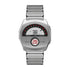 Giorgio Mareno NEPTIOR retro-futuristic metal digital dual display watch with sleek design and modern metallic finish.